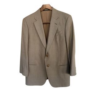 Armani Collezioni Men Taupe Wool/Silk  Blazer Sz L